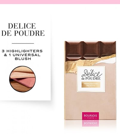 باليت اضاءة ديليس دي بودر 01 من برجوا BOURJOIS DELICE DE POUDRE 01 HIGHLIGHTING PALETTE