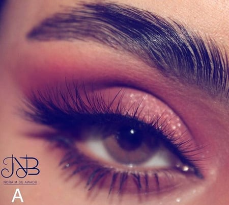 رموش المنك الطبيعي بخيط اسود من نوره بو عوض - حرف A