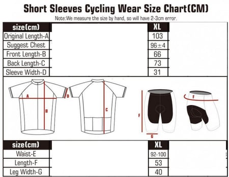 جيرسي صيفي لراكبي الدراجات الهوائية مقاس XL