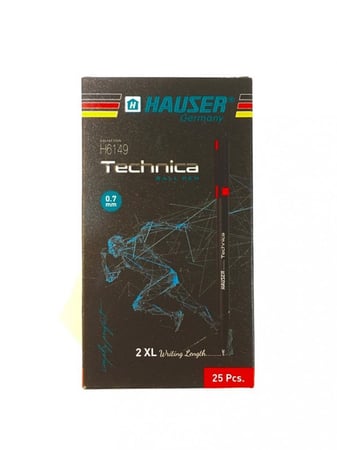 علبة اقلام حبر 25 قلم لون احمر 0.7mm هوزر المانيا