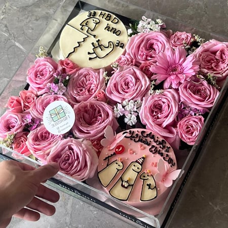 كيكتين لنش مع تنسيق بوكس اكريلك