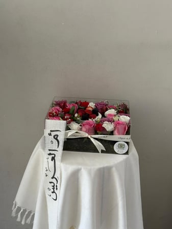 كيكه جاناش مع تنسيق بوكس اكريلك