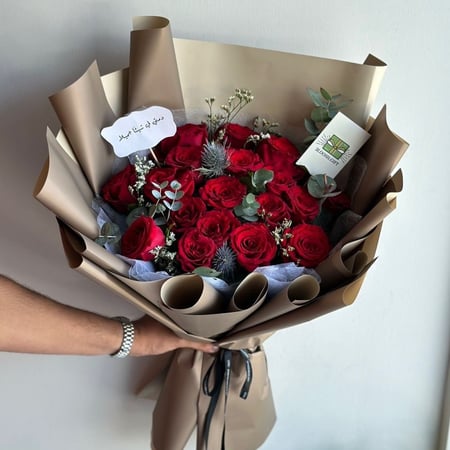 باقة ورد احمر