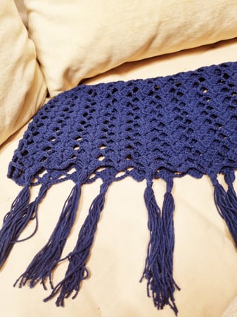 نصف غطاء وسادة كحلي