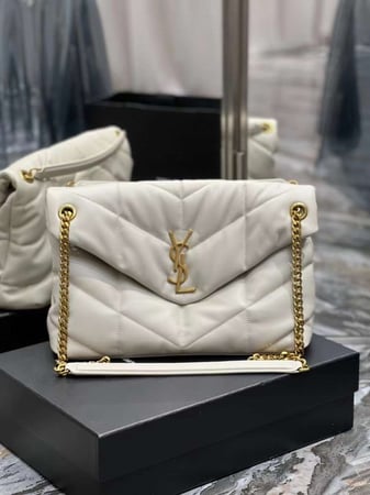 LOULOU  PUFFER BAG | BLACK/SILVER