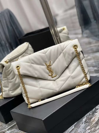 LOULOU  PUFFER BAG | BLACK/SILVER