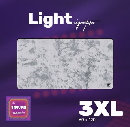 ماوس باد لايت سقنتشر القيمنق - Signature LIGHT Gaming Mousepad Forcex 3XL