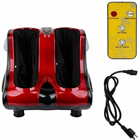 جهاز مساج للقدم والساق بالحرارة لون احمر