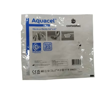 ضماد اكواسيل بالفضة بتقنية الهايدروفايبر [ بالحبه ] AQUACEL  AG