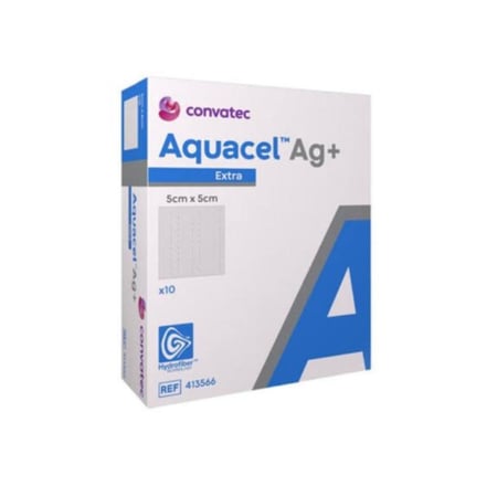 ضماد اكواسيل بالفضة بتقنية الهايدروفايبر [ بالحبه ] AQUACEL  AG