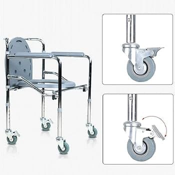 كرسي حمام مع كفرات ستانلس موديل 696