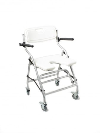 كرسي ترويش الومنيوم خفيف الوزن جوانب متحركة ساند للظهر ودعسة للقدم موديل 791