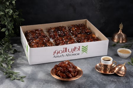 تمر خلاص القصيم الفيضة 500 جرام 12 عبوة