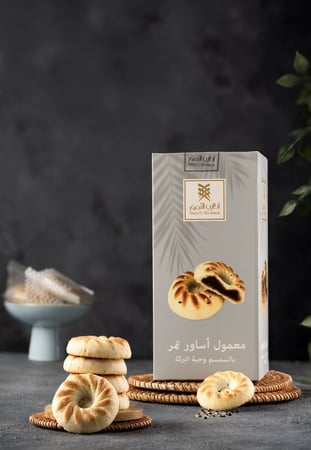 معمول تمر بالسمسم وحبة البركة 350 جرام