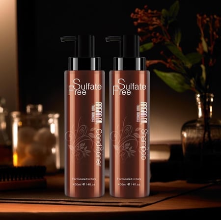 مجموعة العناية بالشعر بالارغان - شامبو وبلسم