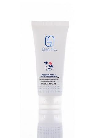 شامبو وبلسم للعناية اليومية بالشعر بعد البروتين والكرياتين 400 مل وكريم معالج ومرطب للشعر من قولدن أوسس - 100 مل