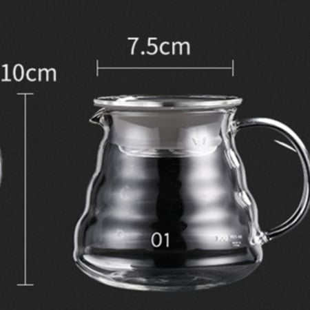 سيرفير زجاجي لتحضير القهوة مقاس 01