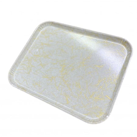صواني فايبرجلاس رمادي - Glasteel Fiberglass Decorative Tray