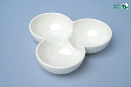 صحن مثلث زبادي 3 اقسام