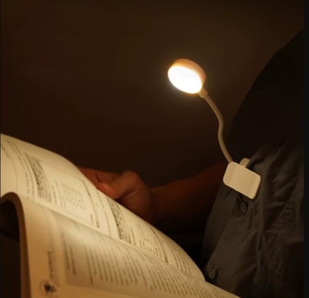 مصباح قراءة LED يعمل بالطارية,إضاءة متدرجة