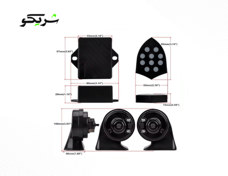 بوري نغمات 12 فولت يركب على جميع السيارات