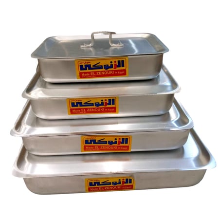 طقم صوانى فرن المنيوم 4 قطع