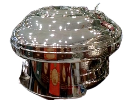 حافظة استانلس استيل بقاعدة مقاس 85