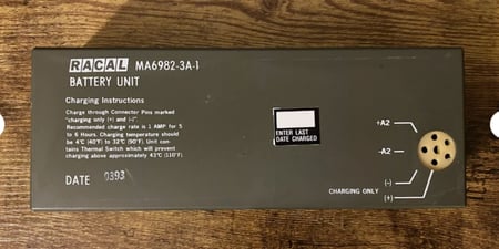 بطارية قابلة لإعادة الشحن لجهاز PRC77MA6982-3A-1 RACAL FSCM 51828 BB-586/U