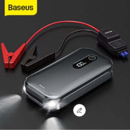 بوربنك مع جهاز بدء التشغيل للسيارة 12000mAh محمول في حالات الطواري باور بانك 600A من باسيوس