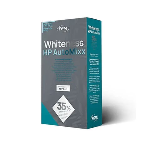 وايتنس إتش بي أوتوميكس 35% جل تبييض بيروكسيد الهيدروجين للاستخدام في العيادة مع حاجز لثوي ومحلول مزيل للحساسية - إف جي إم