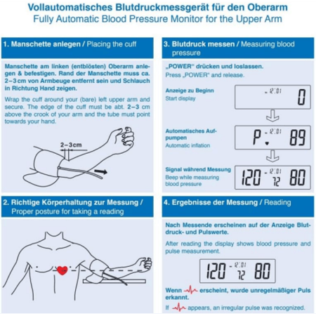 جيراثيرم ديسك توب جهاز قياس ضغط الدم الأوتوماتيكي للذراع العلوي