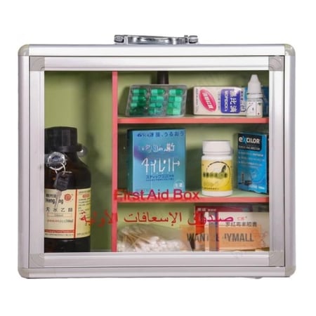 صندوق اسعافات أولية متوسط (M) – تخزين آمن ومحمول للأدوية والمستلزمات الطبية