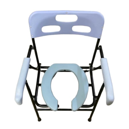 كرسي حمام واستحمام يدوي بفتحة أمامية مقاس 20 إنش