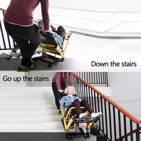 كرسي صعود ونزول الدرج الكهربائي لكبار السن والمقعدين