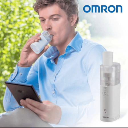 بخاخ تنفس مايكرو اير بغطاء شبكي محمول U100 من اومرون