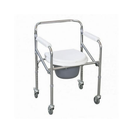 كرسي حمام متنقل بعجلات – دعم متكامل للراحة والحركة