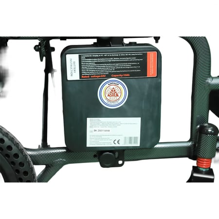 كرسي كهربائي ألومنيوم بظهر متحرك وساند رأس