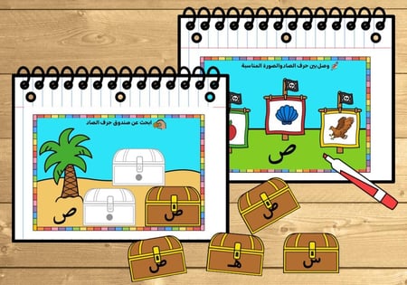 المجموعة الأولى لكتيبات الحروف الهجائية المخفضة من ( أ - ص )