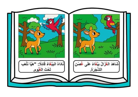 قصة حرف ( غ )