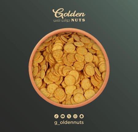 رقائق مقرمشات تايلندية شيبس بنكهة الجبنة من جولدن نتس