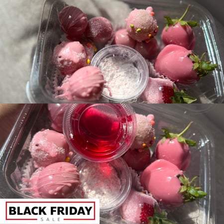 بوكس السجنتشر  (عنب-فراولة) + باودر  و صوص بنّك حامض صغير