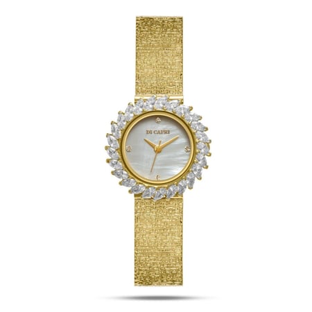 ساعه نسائية استيل بلون الذهبي