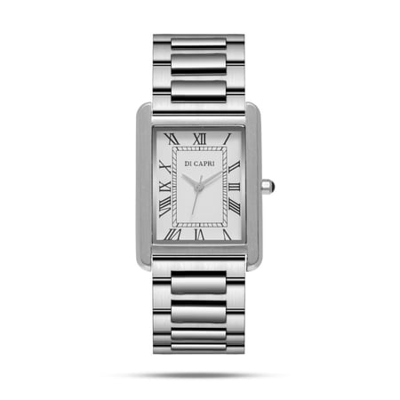 ساعه استيل بلون ميناء ابيض