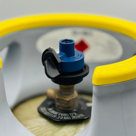 محول غاز من اسطوانة الى سنه