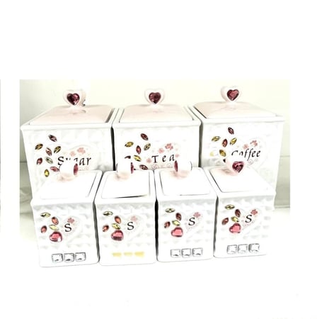 طقم علب بهارات 7قطع