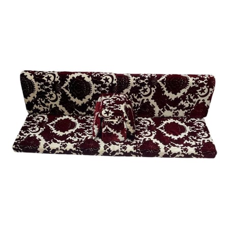 طقم جلسة  حجازي قماش مخمل تركي تراثي بحشوة باطرمة - ابو طير