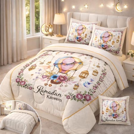 طقم لحاف أطفال للبنات | تصميم ملون بـ 4 قطع