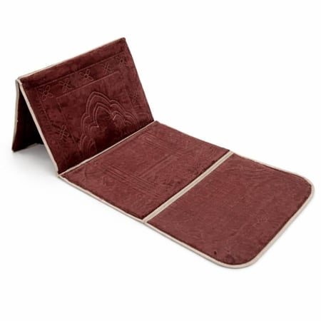 سجادة مع مسند للظهر - متعددة الاستخدامات في المسجد او الجلسات الخارجية