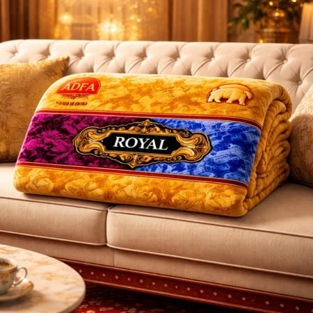 بطانية سرير مزدوجة فائقة النعومة للشتاء الثقيل، بطانية طبقة واحدة مقاس نفرين مع حقيبة فاخرة - 4 كجم ، مقاس 240X200 سم .