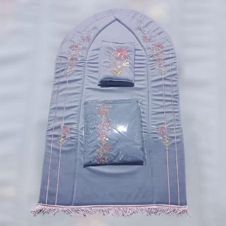 طقم صلاة فاخر مخمل , 3 قطع